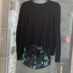 NWT Loft Mixed Media Top
